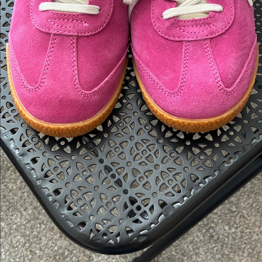 NWOB Gola Classics Women's Elan Sneakers Sz 9.5 Fuchsia Black Evergreen - Picture 6 of 10
